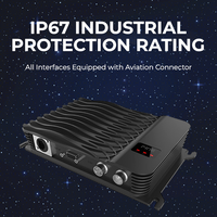 D2184B Lecteur UHF RFID Quadri Canal Impinj E710 RS232 RS485 RJ45 Portée 15m IP67 pour Gestion Entrepôt Identification Véhicule
