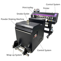 A1 Dtf Printer 60cm dua I3200 Printhead imprimano DTF Printer untuk t-shirt Transfer pencetakan Format lebar 24 inci A1 CE disediakan