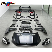 PP plastique ML63 AMG mise à niveau GLE 63 AMG style voiture pare-chocs led phares capot bodykit pour Mercedes Benz 2012-2014 W166 kit carrosserie
