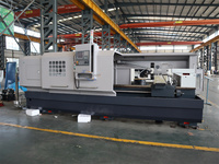 Tour CNC horizontal robuste DECHANG CAK6180 avec commande GSK, alésage de broche 105 mm pour l'usinage d'arbre, de tuyau et de bride
