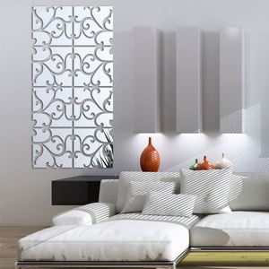 Hot Sale Acrylic 3d Wall Sticker Adesivo De Parede Diy Stickers <b>Large</b> Plane Tv Backdrop Decorative Painting Mirror Europe - Product Image 2