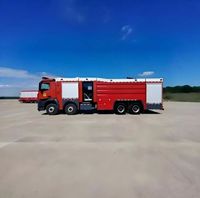 Camion de pompiers 8x4 à superstructure en aluminium haute résistance, faible taux de défaillance, longue garantie, véhicule de sauvetage incendie pour la vente en gros à l'étranger