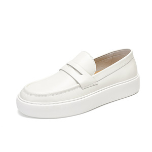 Nouvelles chaussures d'été pour hommes - chaussures Oxford en cuir véritable - style britannique avec semelle épaisse et talon compensé - Product Image 6