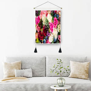 พรมกุหลาบแบบกำหนดเอง35*50ซม.,ผ้าลินินลายดวงจันทร์ทาโรต์ผ้าลินินตกแต่งบ้าน - Product Image 1