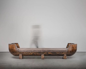 Divano letto in legno moderno e minimalista a tre posti per l'ingresso della casa dell'hotel intorno al soggiorno o alla panchina della <span class=keywords><strong>camera</strong></span> <span class=keywords><strong>da</strong></span> letto - Product Image 5