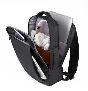 Custom Hot Design <b>Large</b> Capacity Compartment Laptop <b>Backpack</b> Zipper Linen Waterproof USB Charging Port Business Travel <b>Backpack</b> - Product Image 4