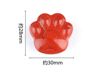 Figura de pata de gato de piedra semipreciosa natural de chakra de 28 mm, tamaño mini, adornos para habitación, cristal, Reiki, curación, estatua de cuarzo amatista - Product Image 3