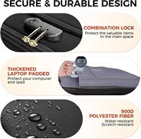 Sacoche pour ordinateur portable à roulettes pour femmes, 17,3 pouces, grand porte-gobelet, verrouillable, isotherme, sac de travail pour enseignantes, sac de voyage, noir