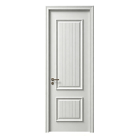 Porte intérieure en bois insonorisée personnalisée pour chambre à coucher, style moderne minimaliste, écologique, portes coulissantes en MDF polymère