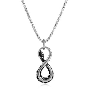 yunnique Stainless Steel Snake Pendant Necklace Men's Animal Geometric Design Fashion Jewelry 2310114 - Product Image 2
