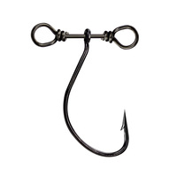 Crochet pivotant 360 degrés Twist Rig 2.5cm0.4g leurre appât souple Spin Drop Shot crochets pour bar et truite espèces pour la pêche en eau salée