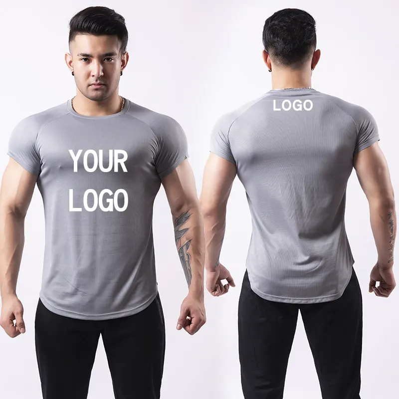 Custom Fitness Wear T Shirt Gym Wear Clothing High Quality Factory OEM ODM Wholesale Clothing Workout Sports Men Fitness Set
