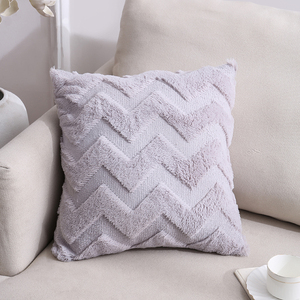 Fundas de almohada de felpa ondulada, Color sólido, nórdico, para sofá, otoño e invierno, novedad - Product Image 3