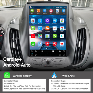 Autoradio HFMidia 10,4 pouces avec écran vertical, Bluetooth, multimédia, vidéo, pour Ford Kuga C-Max Escape 2013-2018, CarPlay sans fil - Product Image 4