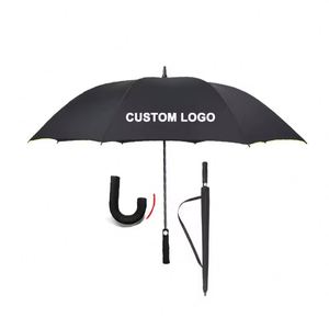 Double Layer <b>Extra</b> <b>Large</b> Branded Heavy Duty Big Long Automatic Windproof Golf Umbrella Custom Logo - Product Image 6