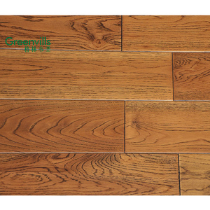 125mm large plancher solide de bois dur de teck <span class=keywords><strong>doré</strong></span> <span class=keywords><strong>couleur</strong></span> chêne blanc massif plancher de bois franc - Product Image 2