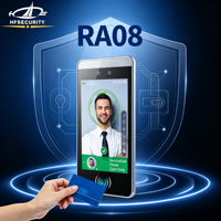 Terminal Biométrico de Gestión de Personal HFSecurity RA08, Control de Acceso por Rostro, Huella Dactilar y Vena de la Palma con Sistema de Asistencia