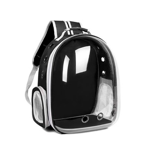 Transportín Transparente, Portátil y Transpirable para Perros y Gatos, de Doble Correa para Hombro, con Cierre de Cremallera y Capacidad para 6.5 kg - Product Image 1