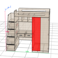 Lit superposé avec toboggan et espace d'étude - Lit superposé multifonctionnel avec bureau et tiroirs de rangement