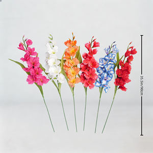 Fleurs artificielles en soie réaliste à tige unique, faites à la main, durables, pour Pâques, mariage, fête à domicile, grand vase - Product Image 2