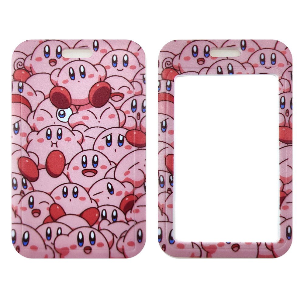 Portable Cartoon Cute Kirby Lanyards Satin Accessories Anti-Lost Neck Strap Card Holder Phone Case Lanyards Promotional Gifts Image 4