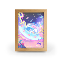 Dessin animé personnalisé LED cadre photo acrylique cadre photo LED cadre acrylique LED pour la décoration de la maison