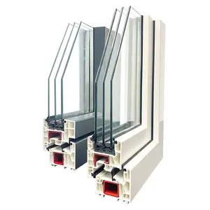 Fonirte Brand Upvc Profile Kunststoff Extrusion Kunden spezifische Außentüren Upvc Fenster Profil PVC-Fenster