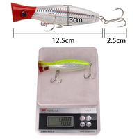 125mm 40g plastique dur Whopper Halco Popper leurre alimentation flottant Popper leurre pêche
