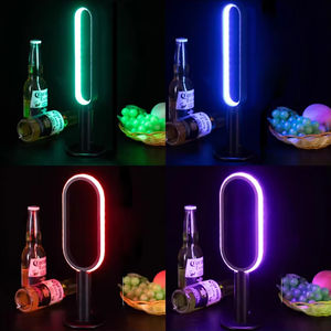 Lámpara Ambiental Creativa con Luz Brillante, Control Táctil Multicolor, Pantalla con Forma de Cristal, Diseño Retro/Vintage, Lámpara de Escritorio con Carga USB para - Product Image 2