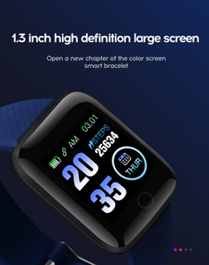 116บวกสมาร์ทนาฬิกาวงกีฬาออกกำลังกายติดตาม IP67กันน้ำ116บวก <span class=keywords><strong>Smartwatch</strong></span> <span class=keywords><strong>D13</strong></span>สร้อยข้อมือสมาร์ทที่มีอัตราการเต้นหัวใจ - Product Image 5