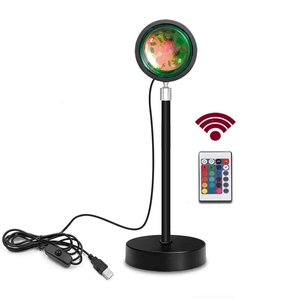 Nuovo prodotto RGB luci <span class=keywords><strong>sole</strong></span> luce del <span class=keywords><strong>sole</strong></span> Sunrise lampada 10w 360 gradi atmosfera luce del <span class=keywords><strong>tramonto</strong></span> proiettore luci Led per camera da letto - Product Image 1