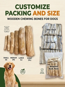 ของเล่นเคี้ยวสำหรับสุนัขทำจากไม้กาแฟธรรมชาติ เป็นมิตรต่อสิ่งแวดล้อม ทนทาน ใช้งานได้นาน รูปทรงกระดูก สำหรับสุนัขที่ชอบเคี้ยวแรง ทุกขนาด - Product Image 6