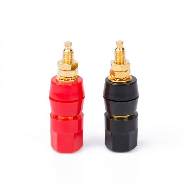 HiFi Professional 4mm Gold Plated Audio Amplifier Speaker Binding Post Banana Plug Terminal