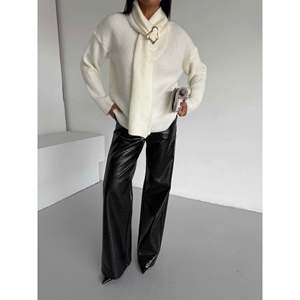 Pull à col châle pour femme, collection 1574 - Product Image 3