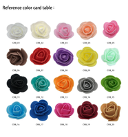 Saint Valentin Cadeau 40CM Mariage Festival Décoration Maison Boîte Préservé Rose Ours Fleurs Artificielles pour Cadeau