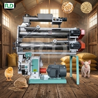 Machine à granulés d'aliments pour animaux Rongda certifiée CE, nouvelle génération, haute productivité, 35 kW, en acier inoxydable, capacité de 15 tonnes/h, garantie de 3 ans