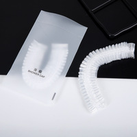 Sacs d'emballage biodégradables et imperméables de brosse à dents de douche d'hôtel d'aéroport, kits de dentifrice à trous de suspension, sacs de peignes en plastique