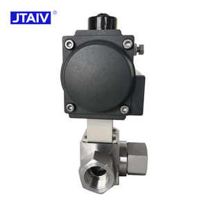 Válvula de Bola Neumática de Acero Inoxidable 304/316 Tipo T/L de Tres Vías con Rosca de Alta Presión PN320 OEM DN25 - Product Image 6