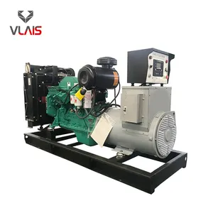 Vlais 40KW 50KVA 220V 400V 50HZ diesel generator set with Vlais engine silent type for priamry power supply for office use