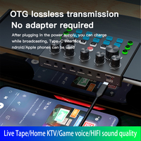 SY168 Professionelle Live-Soundkarte All-in-One Karaoke-Maschine mit Zwei Kabellosen Mikrofonen, Geräuschunterdrückung und Mehrfacheffekten für Zuhause