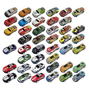 Ensemble de mini voitures à rétrofriction, véhicules jouets à inertie assortis, modèles de voitures moulés sous pression pour enfants, cadeaux de fête, jouets éducatifs - Product Image 1