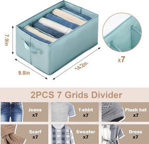 Drawer Storage <b>Box</b> Closet Organizer Clothing <b>Foldable</b> Eco-Friendly Modern Wardrobe Separation Boxes Divider Cabinet Underwear - Product Image 2