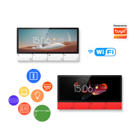 Sumwee OEM nuevo F5 6 pulgadas Android 11 Tuya Panel de Control inteligente Zigbee Gateway 8 Botones multifunción con amplificador de pared de música