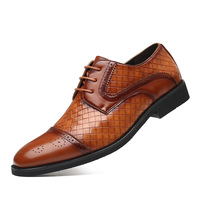 Nouvelles Chaussures Habillées Décontractées en PU pour Hommes 2026, Style Patchwork Tendance, à Lacets, Bout Pointu, Grandes Tailles, Modèle International