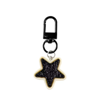 Nuevo Llavero de Dibujos Animados en Blanco y Negro con Estrella y Pentagrama, Estilo Y2K Retro, para Mejores Amigos, Dulce y Genial, Accesorio para Mochila