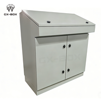 Boîte de distribution de panneau de commande de bureau électrique étanche en acier inoxydable personnalisée avec plaque de montage