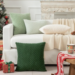 Farmhouse Boho Home Decor Sage <strong>Green</strong> 18x18 Inch Woven Solid <strong>Cushion</strong> Covers for Living Room Hotel <strong>Sofa</strong> Bed - Product Image 6