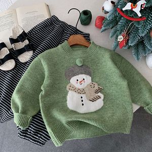 Vêtements pour enfants style Noël, <span class=keywords><strong>pull</strong></span> bébé, nouveau style hiver 2026, <span class=keywords><strong>pull</strong></span> épais en tricot pour <span class=keywords><strong>garçons</strong></span> et filles - Product Image 3