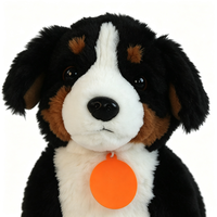 Peluche réaliste Berger Bernois en stock, vente en gros usine, chiot simulé debout, coton PP, OEM, cadeau pour enfants