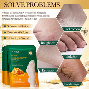 Produits de spa à domicile en gros : Routine de relaxation, Soin des talons gercés, Élimination des peaux mortes, Masque exfoliant hydratant pour les pieds - Product Image 4